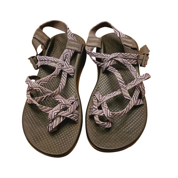 Chaco Sandals Women's Sz 6 Purple Gray ZX/2 Sport Vibram Vegan Camp Outdoor - Picture 1 of 8